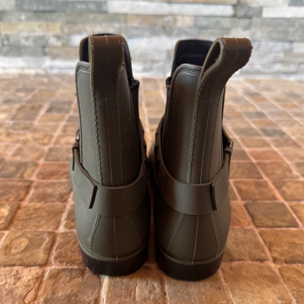 Natural soul rain boots / Stylish Green Ankle Boots - Picture 7 of 7